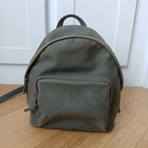 UNIVERSAL THREAD Stylish Olive Green Vwgan Leather Mini Backpack Daybag